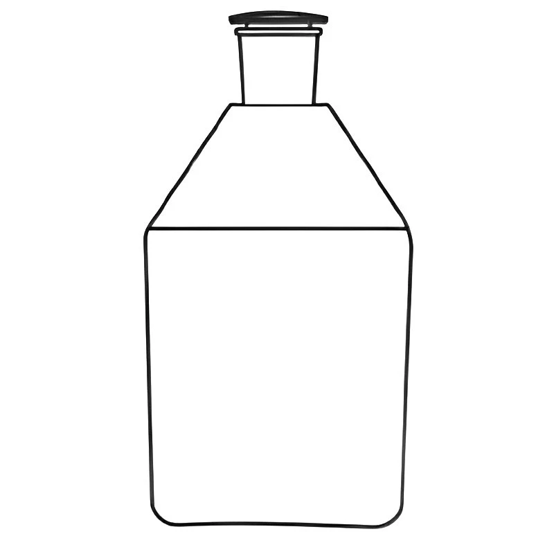 Reagent Bottle Narrow Mouth With Stopper for lab image-1