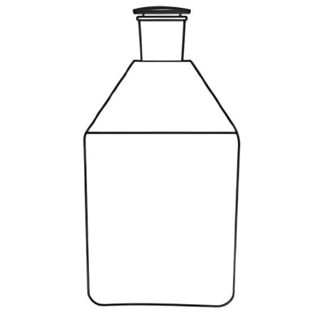 Reagent Bottle Narrow Mouth With Stopper for lab image-1