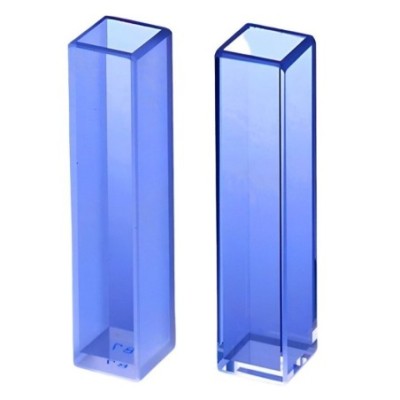 Quartz Cell With PTFE Cover 10mm Path 3.5 ml In Pair for lab image-1