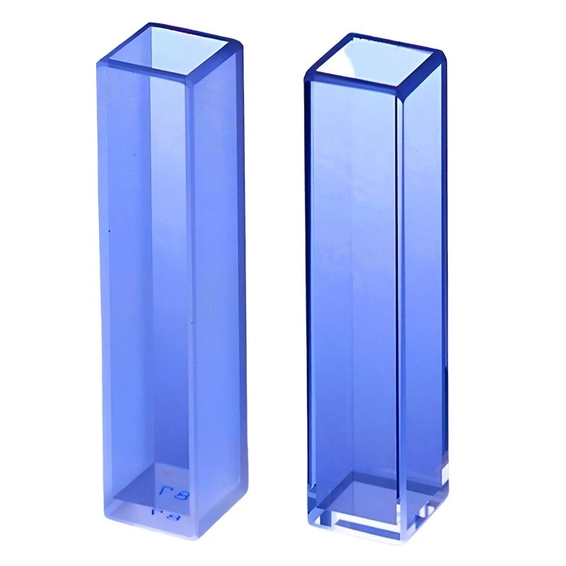 Quartz Cell With PTFE Cover 10mm Path 3.5 ml In Pair for lab image-1