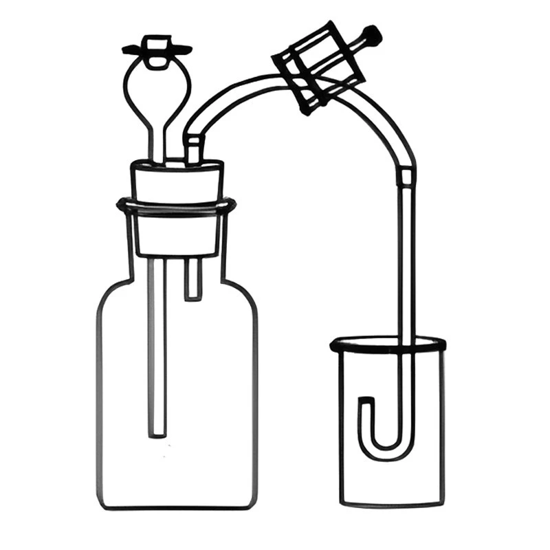 Demonstration Respiroscope With Borosilicate Glass Bottle for lab image-1
