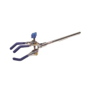 Condenser Clamp 3 Fingers with Silicon Sleeves and Two Keys Lab image-1