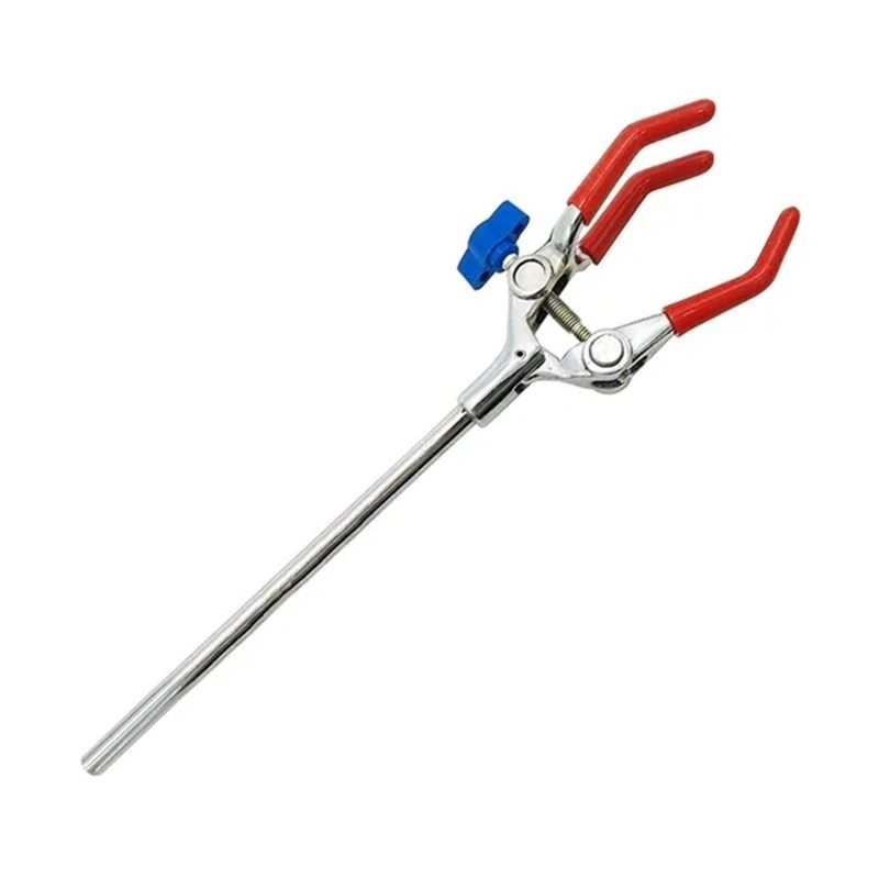  Condenser Clamp 3 Fingers with Silicon Sleeves and Two Keys Lab image-2