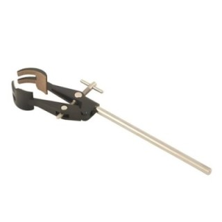 Retort Clamps Cork Lined Cylindrical Jaws 50mm with Chrome Rod Lab image-1