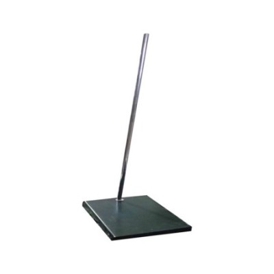 Rectangular Stand Cast Iron Base with Chrome or Powdered Rod Lab image-1