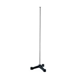 Tripod Stand Cast Iron Hammerton Painted Base with Chrome Rod Lab image-1