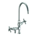  Swan Neck Tap Brass Chrome Plated for lab image-2