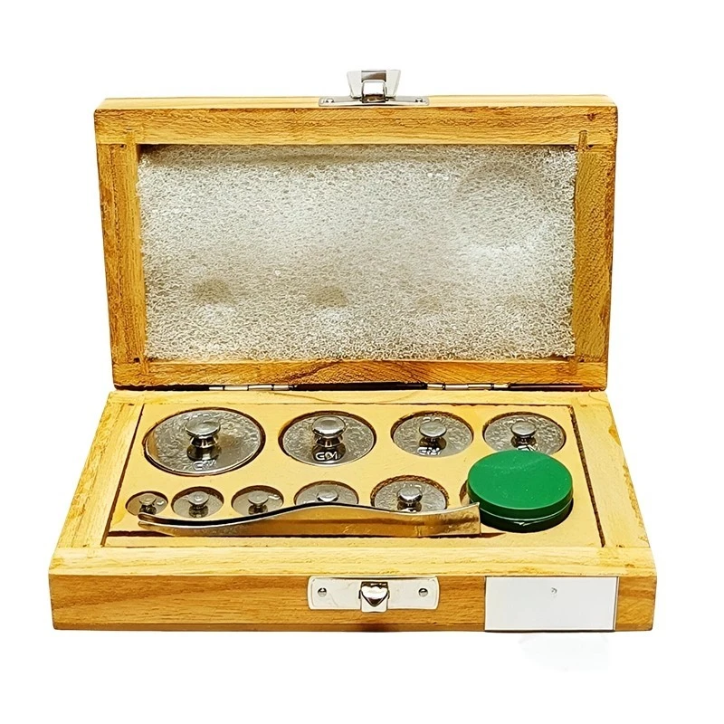 Physical Weight Boxes Chromium Plated Brass with Forceps Lab image-1