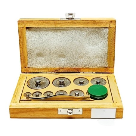 Physical Weight Boxes Chromium Plated Brass with Forceps Lab image-1