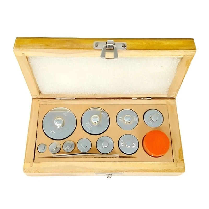  Physical Weight Boxes Chromium Plated Brass with Forceps Lab image-2