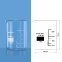 Borosil 3000 ml Low Form Beaker With Spout 1000D31 image-1