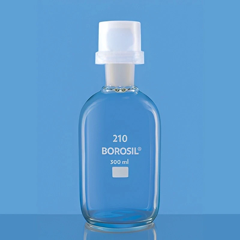  Borosil 125 ml B.O.D. Bottle With Interchangeable Stopper image-2