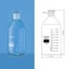 Borosil 1500021 - 250 ml Reagent Bottle Plain Narrow Mouth, Graduated with Interchangeable Flat Head Stopper