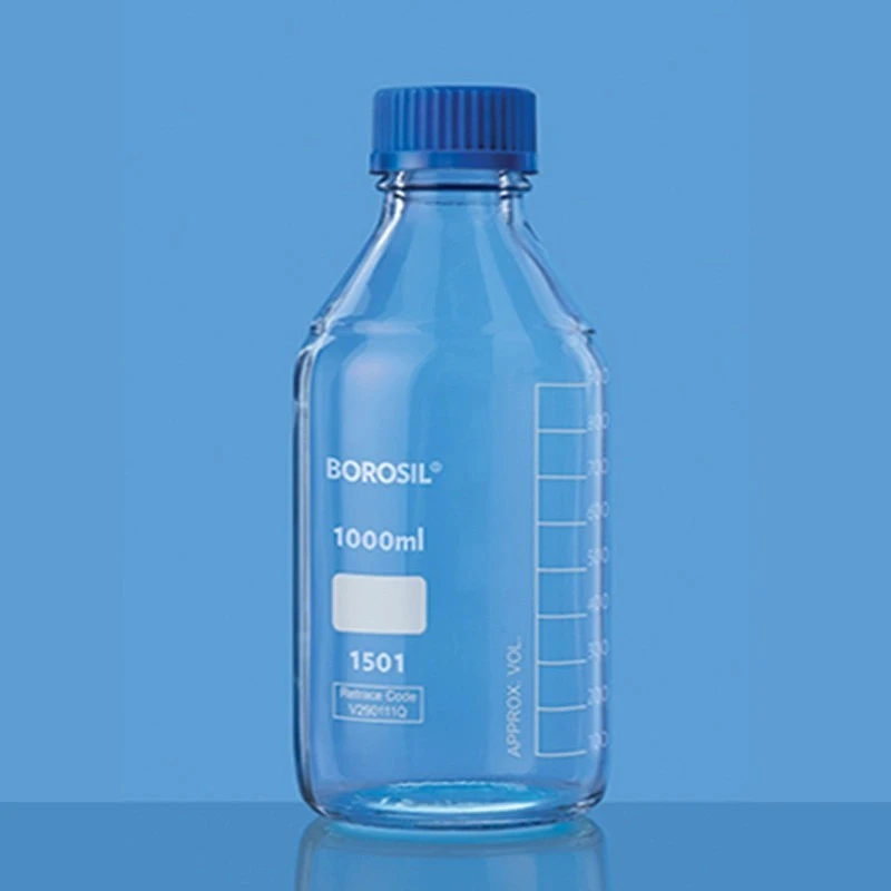  Borosil 100ml Reagent Bottle Graduated Screw Cap 1501016 image-2