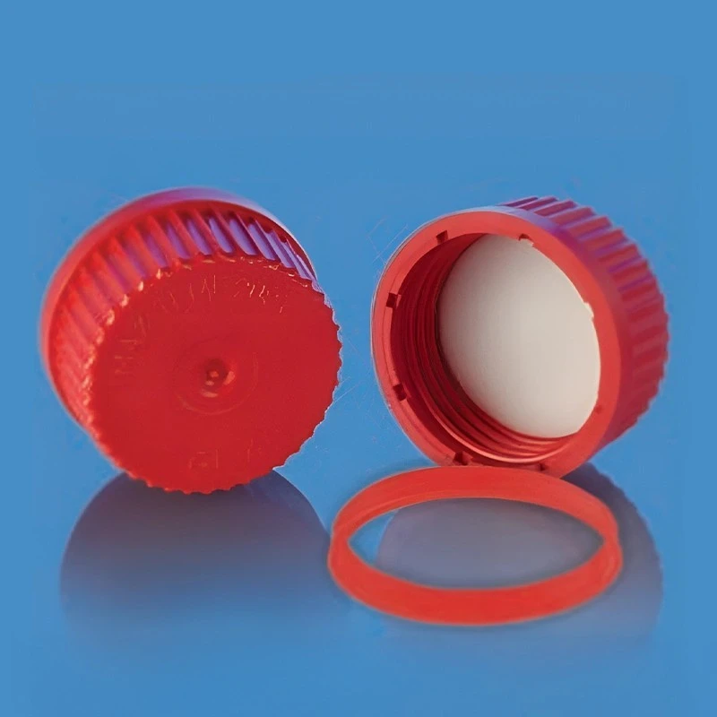  Borosil Red High Temp Resistant Screw Caps 1505C01 image-2