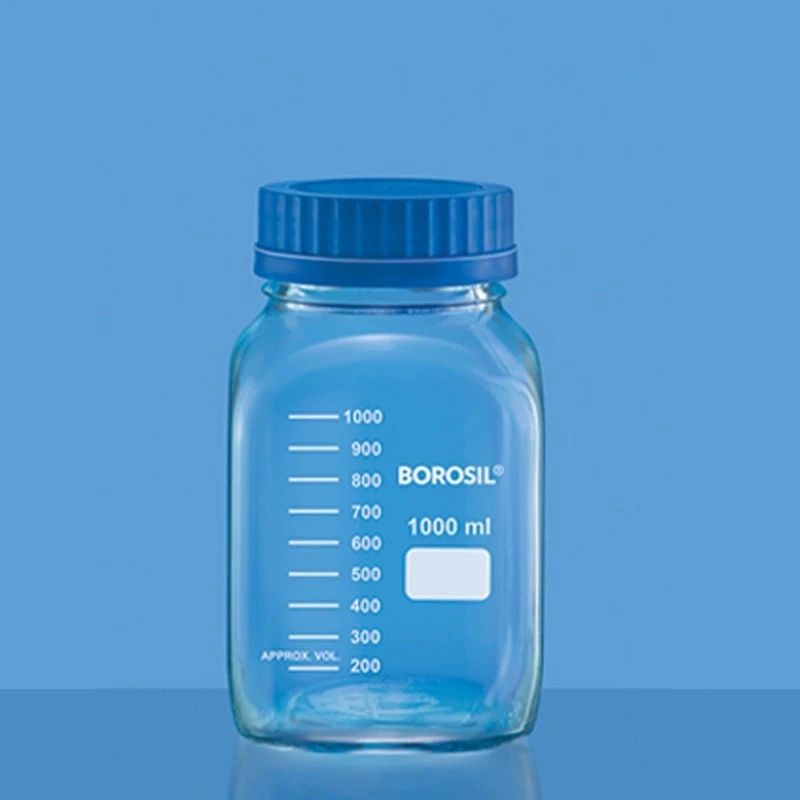  Borosil 500ml Wide Mouth Reagent Bottle Square 1506024 image-3