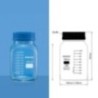 Borosil 1506030 - 2000 ml Wide Mouth Reagent Bottle With Screw Cap, Square