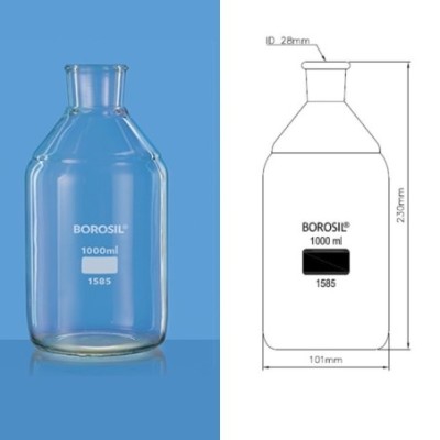 Borosil 10000ml Solution Bottle With Tooled Neck 1585038 image-1