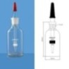 Borosil 1640013 - 60 ml Dropping Bottle With Glass Dropper & Rubber Teat