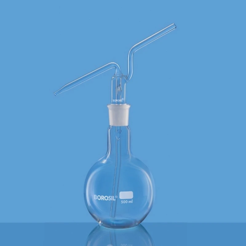  Borosil 1000ml Glass Wash Bottle Set With Stopper 1660029 image-2