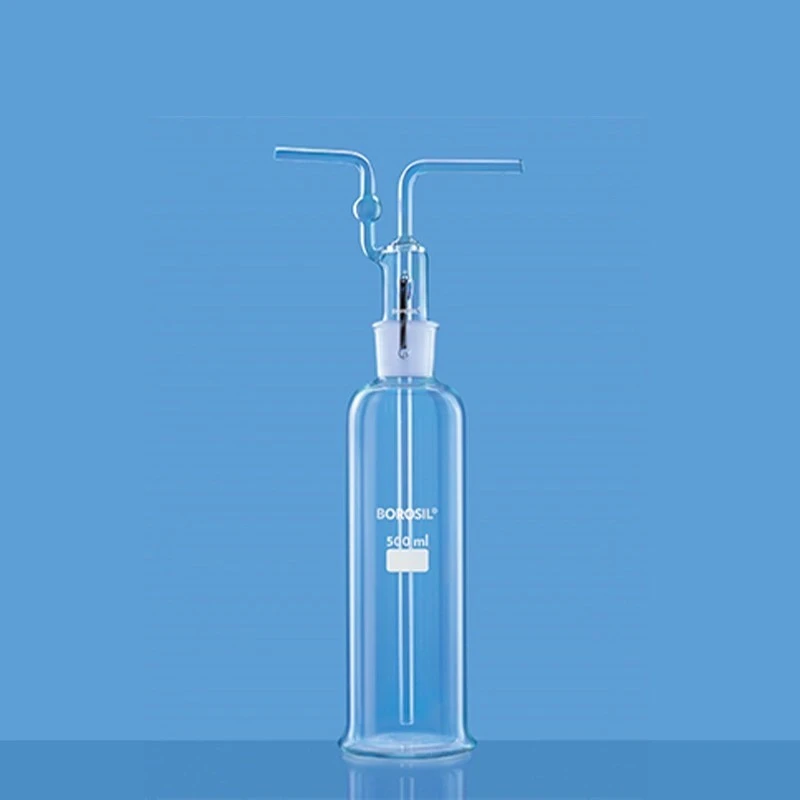  Borosil 125ml Gas Washing Bottle Set With Stopper 1760017 image-2