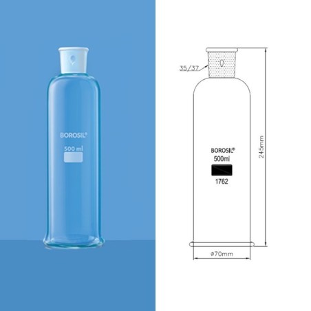 Borosil 250ml Gas Washing Bottle 1762021 image-1