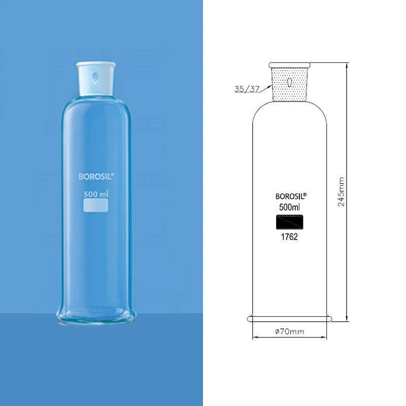 Borosil 500ml Gas Washing Bottle 1762024 image-1