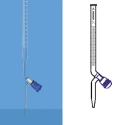 Borosil 100ml Burette Boroflo Stopcock Class B 2122016 image-1