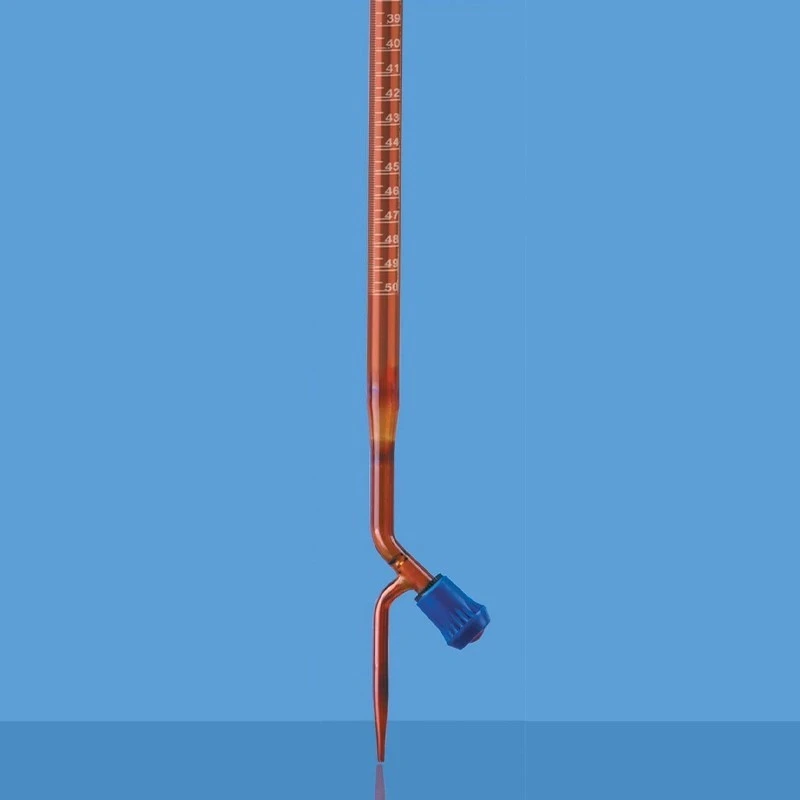  Borosil 50ml Amber Burette Class A Boroflo 2131012 image-2