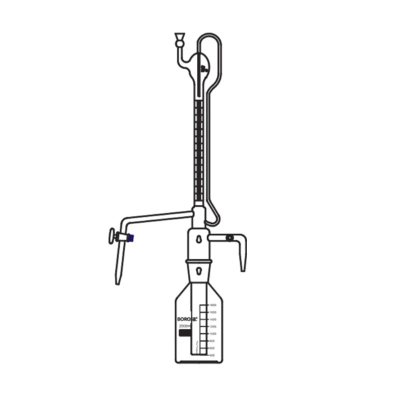  Borosil 10ml Auto Burette Class B With Stopcock 2150006 image-3