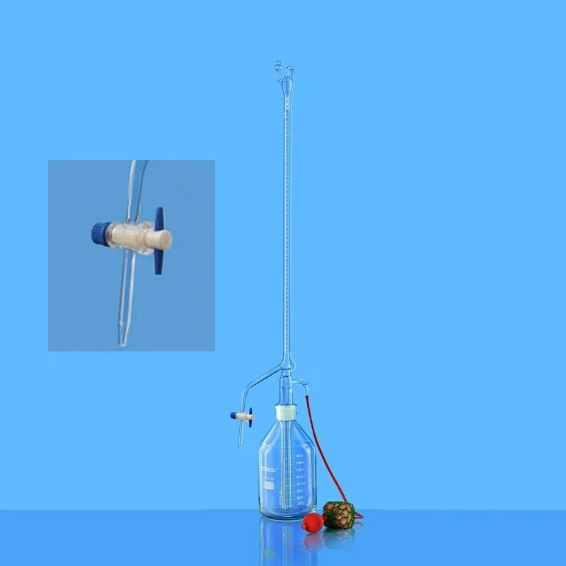  Borosil 100ml Auto Burette PTFE Stopcock Class B 2154016 image-3