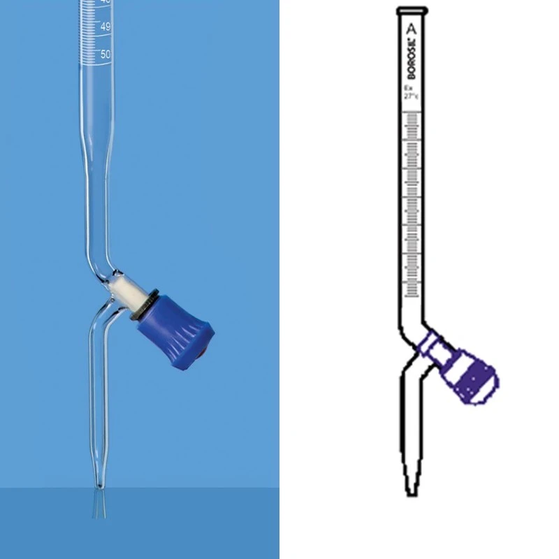 Borosil 100ml NABL Burette Boroflo Stopcock 2000016 image-1