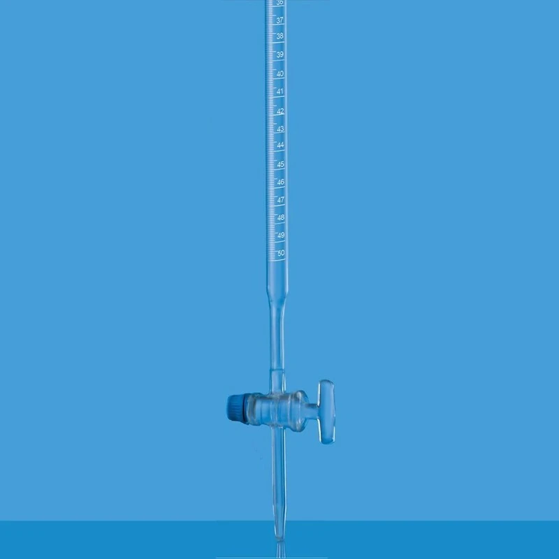  Borosil 100ml NABL Burette Glass Stopcock 2002016 image-2