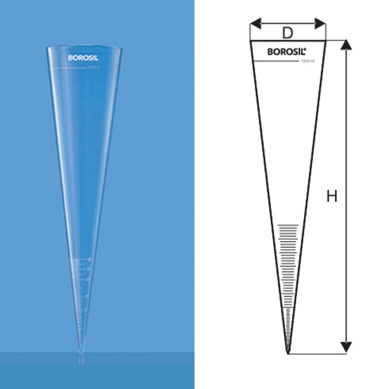 Borosil 454 mm Imhoff Cone Sharp Tip 2160094 image-1
