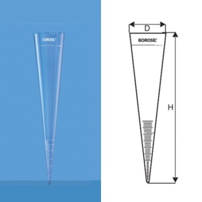 Borosil 439 mm Imhoff Cone Blunt Tip 2180093 image-1