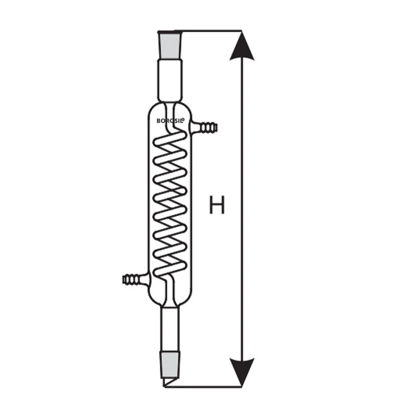  Borosil 400mm Graham Coiled Condenser Drip Tip 2560092 image-3