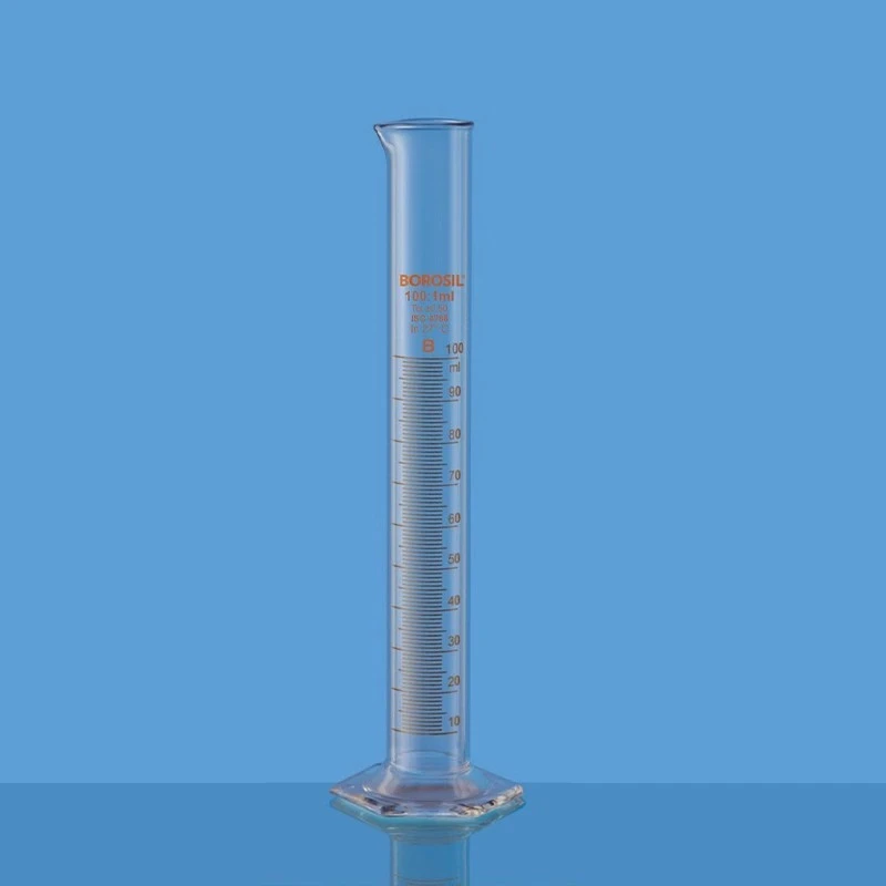  Borosil 250ml Cylinder Class B Hexagonal Base Pour 3022021 image-2
