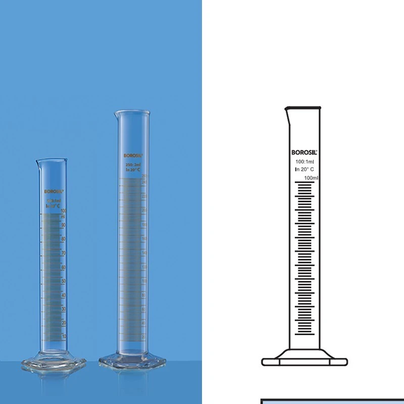 Borosil 100 ml Tapped Density Cylinder 3033016 image-1