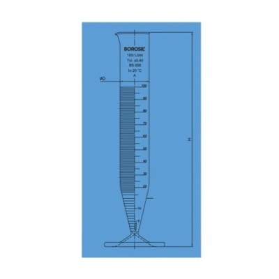 Borosil 100ml Crow Cylinder Class A 3041016 image-1