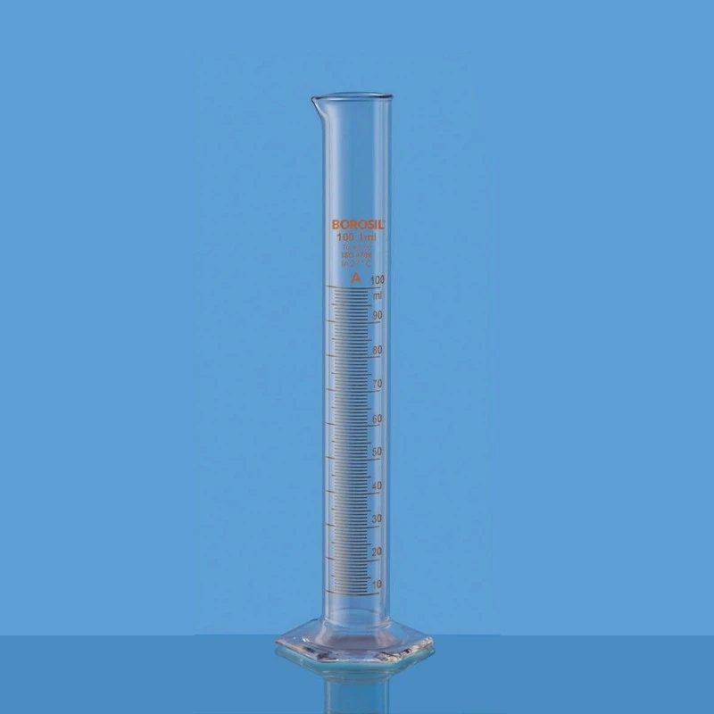  Borosil 1000ml NABL Cylinder Class A Hexagonal Base 2010029 image-2