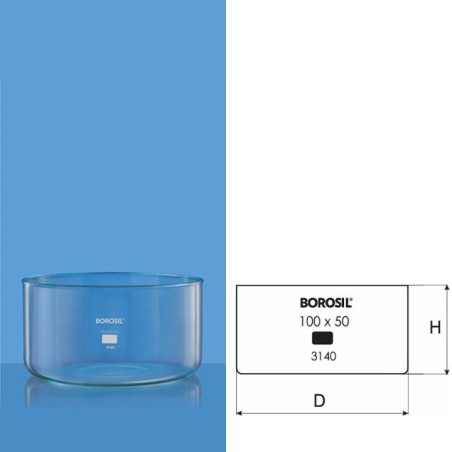Borosil 330 ml Crystallizing Dishes 3140077 image-1