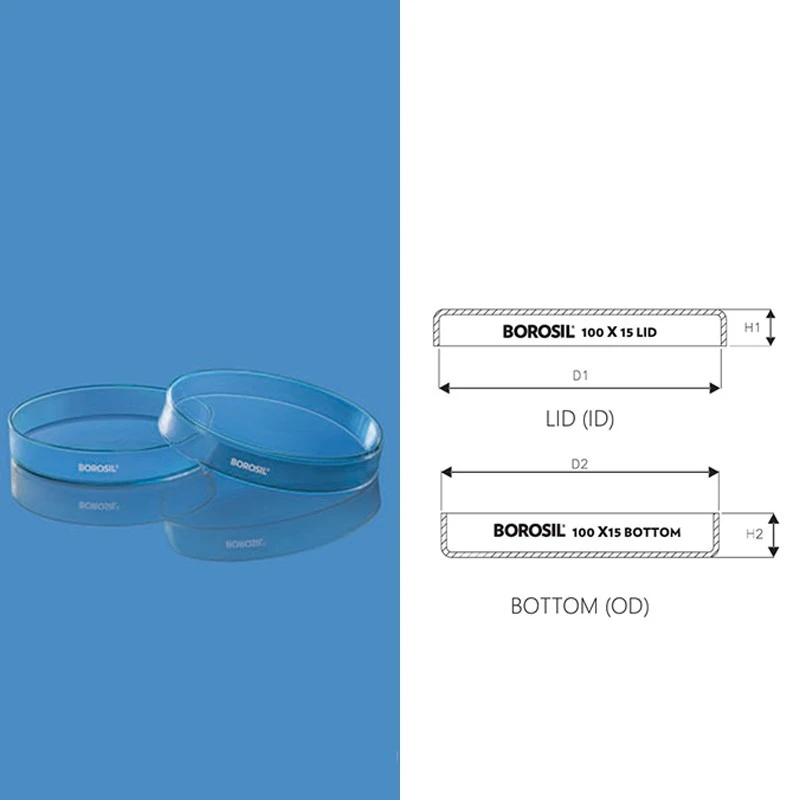 Borosil 80 x 17 (mm) Petri Dishes 3160072 image-1