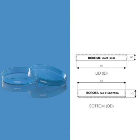 Borosil 150 x 20 (mm) Petri Dishes 3160081 image-1