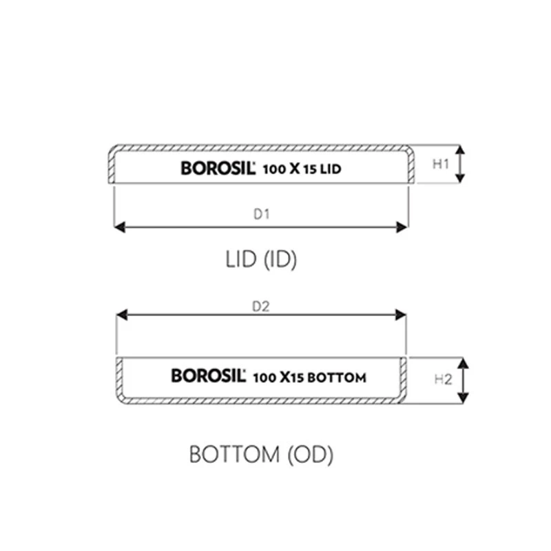  Borosil 200 x 20 (mm) Petri Dishes 3160087 image-3