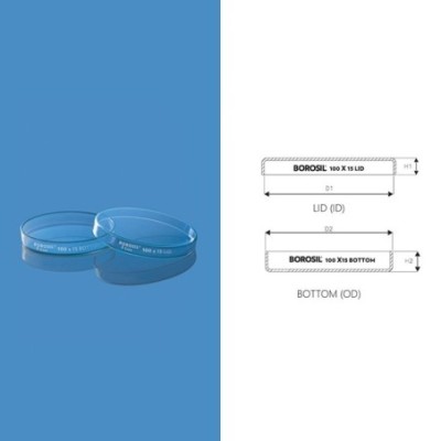 Borosil 90 x 15 (mm) S - line Petri Dishes 3165A75 image-1