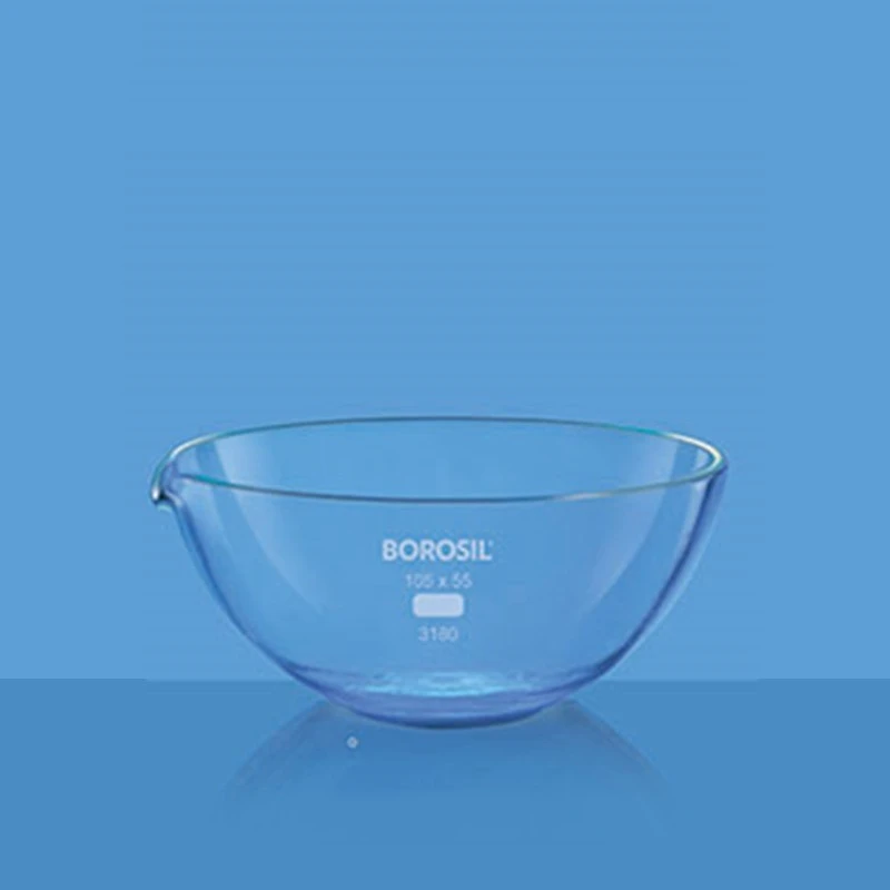  Borosil 855ml Flat Bottom Evaporating Dish With Spout 3180081 image-2