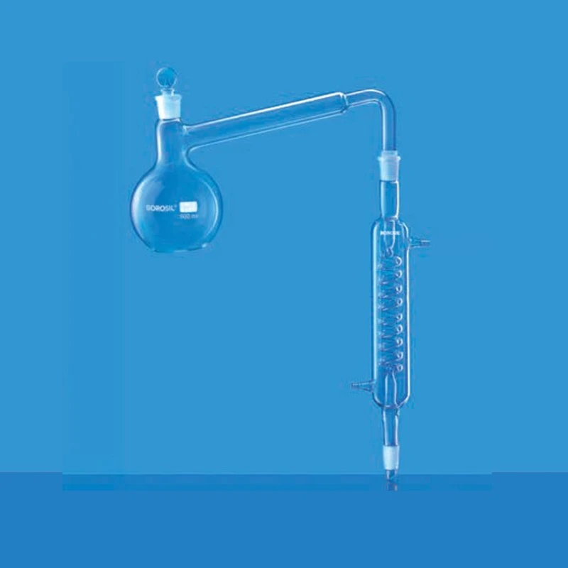  Borosil 500ml Distilling Apparatus Graham Condenser 3360024 image-2