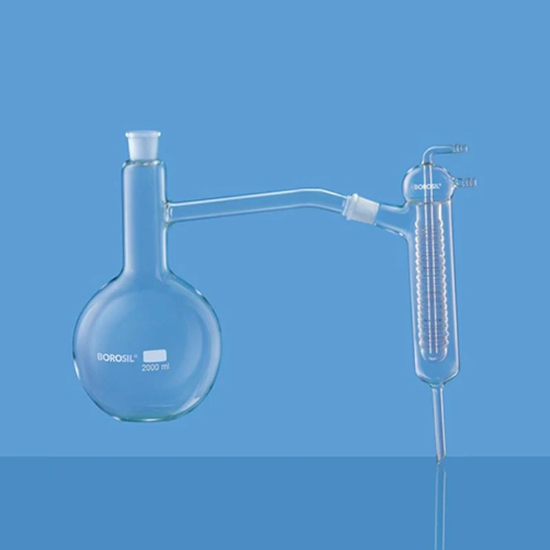 Borosil 2000ml Distilling Apparatus Friedrichs Condenser 3380030 image-2