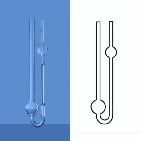 Borosil O Viscometer Collegen Oswal 80-100 Sec 3500 image-1