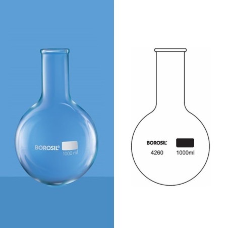 Borosil 10000ml Narrow Mouth Round Bottom Flask 4260038 image-1